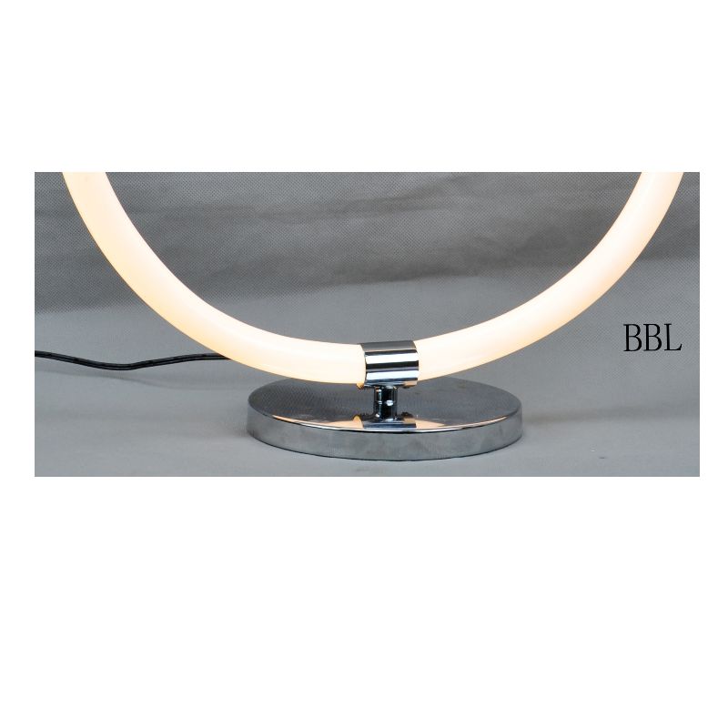 아크릴 원형 튜브가있는 LED 테이블 램프