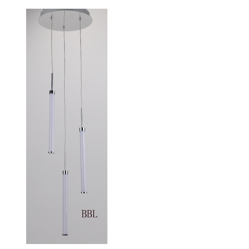 LED pendant lamp with 3pcs acrylic straight tube