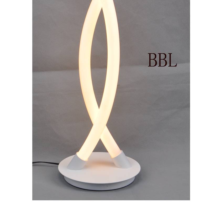X 아크릴 튜브가 있고 그림자가없는 LED 테이블 램프