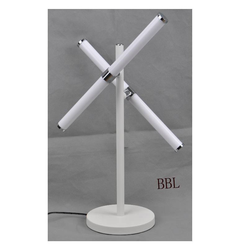 그림자없이 2pcs 돌릴수있는 아크릴 관을 가진 LED 테이블 램프,